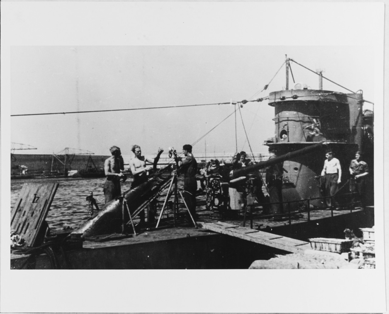 U-458 in Mediterranean fort