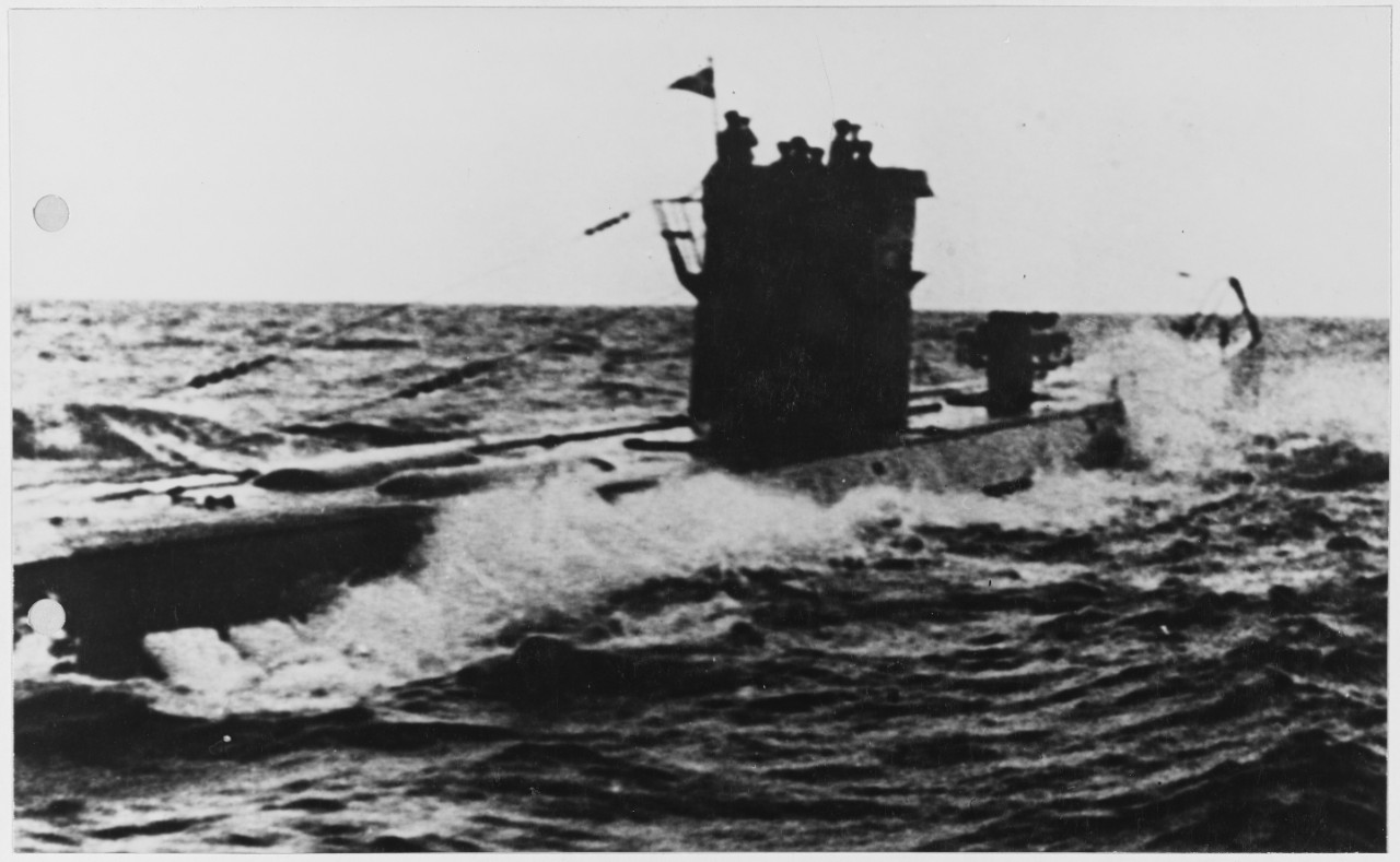 German submarine (Type IX, 750 ton class), 1940.