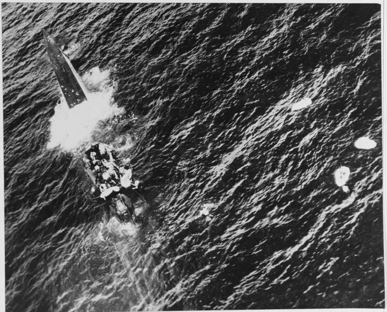 USS CARD (CVE-11) sets sub destruction record