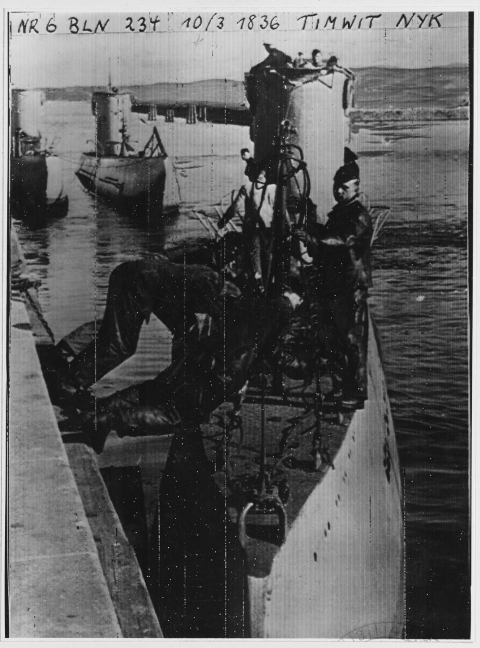One of the so-called German Mosquito subs (250 ton)