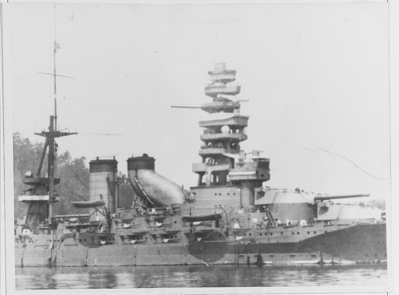 Japanese battleship: MUTSU, 1932