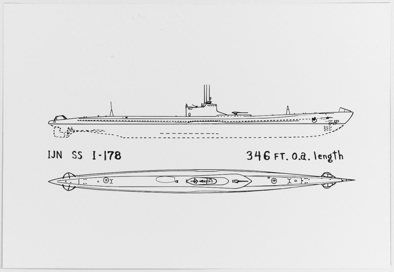 Japanese Submarine of I-176 Class - World War II