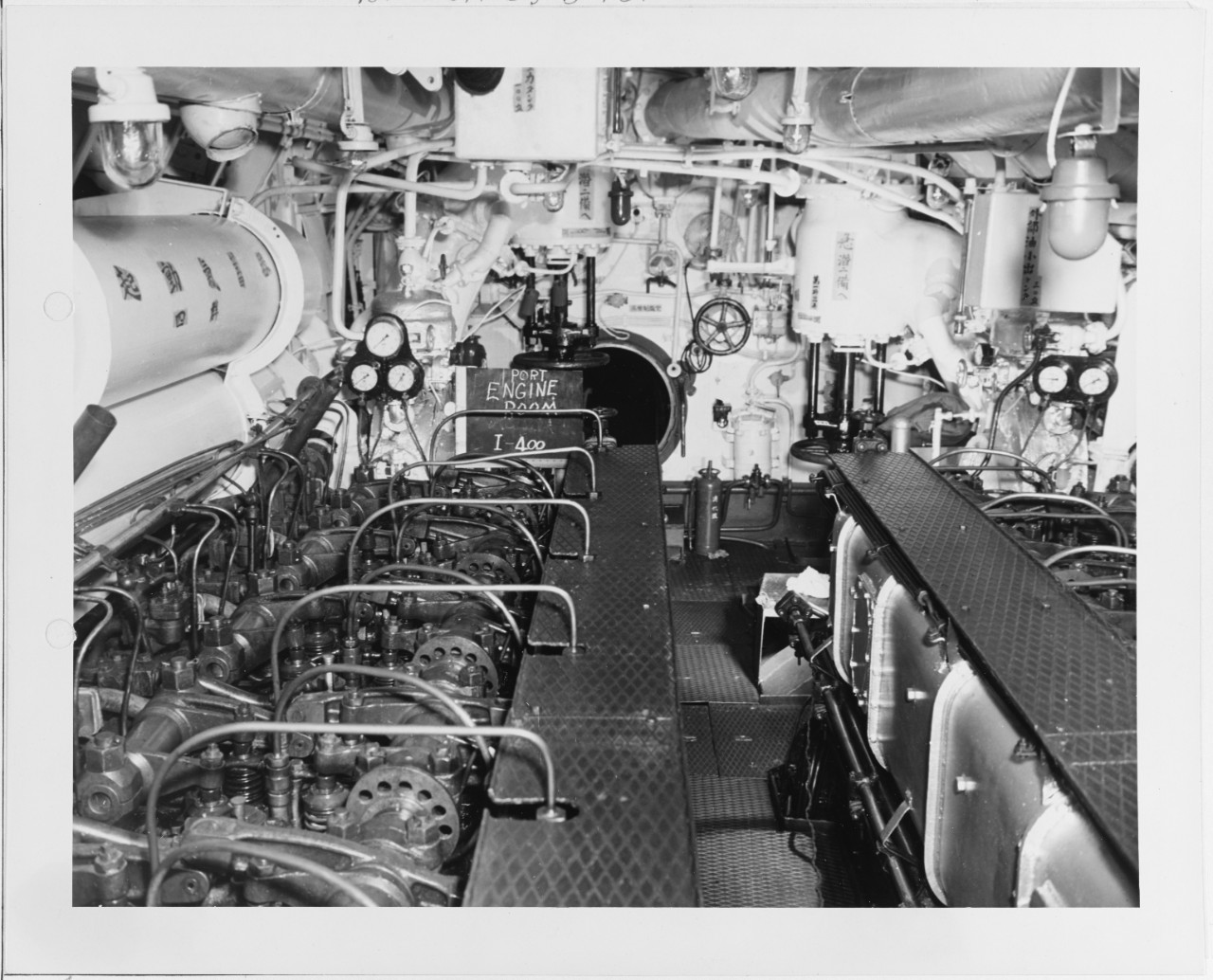 Port Engine room I-400 Japanese Submarine