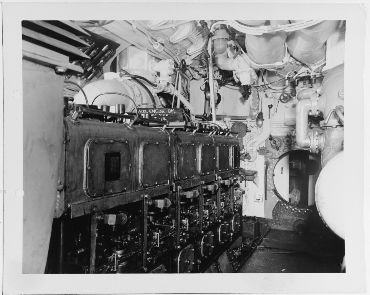 Auxiliary Engine Room Port Side, I-14 Japanese Submarine