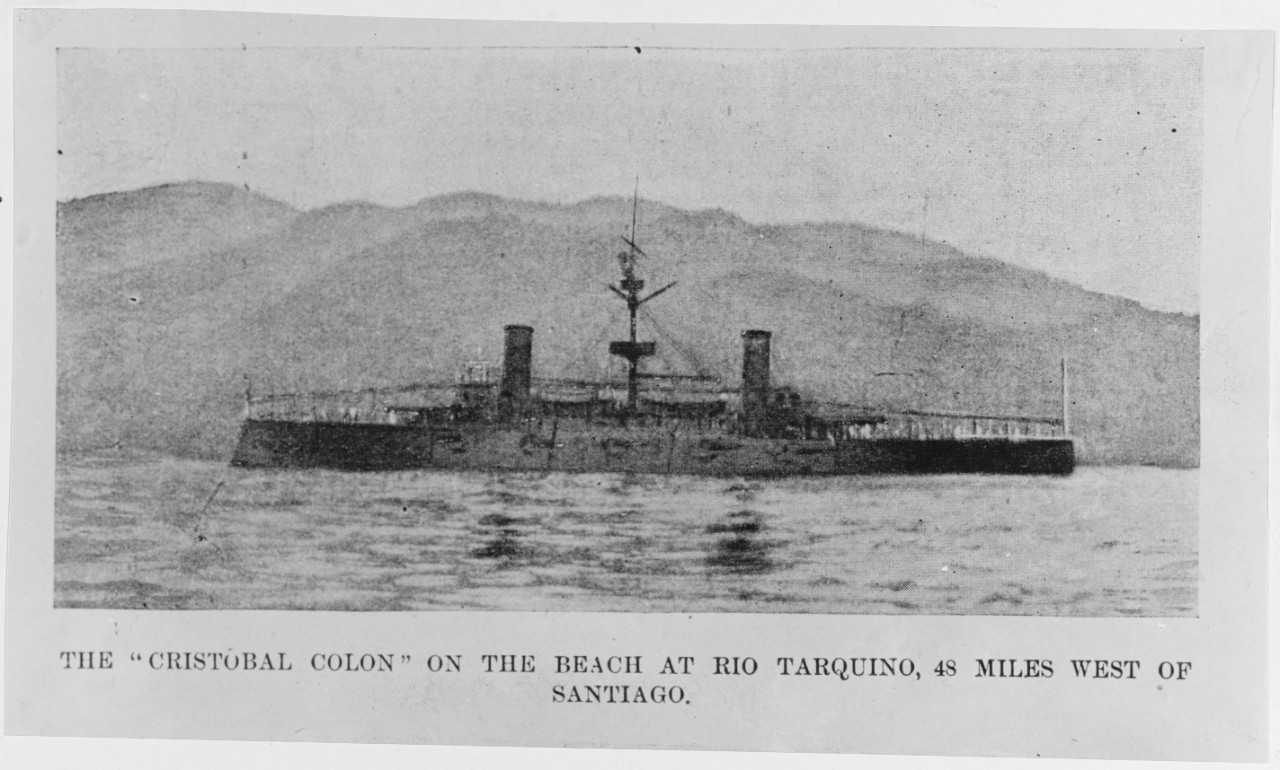 The Spanish ship "CRISTOBAL COLON" or CHRISTOBAL COLON