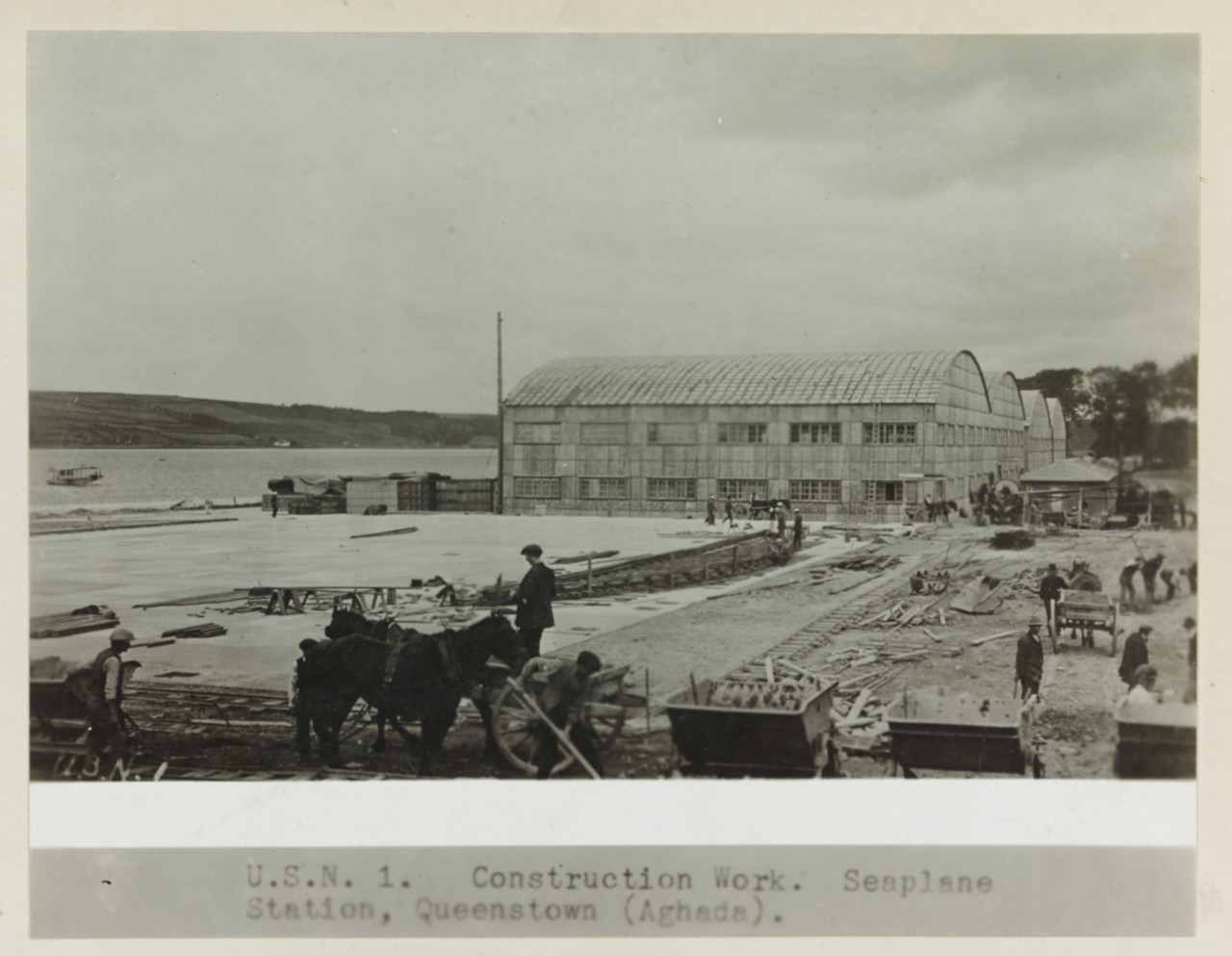 Construction of seaplane station