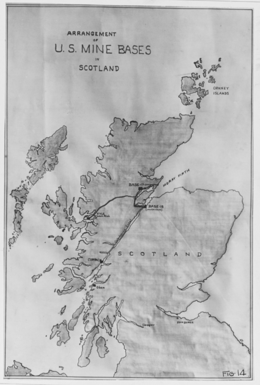 Arrangement of U.S. Mine Bases in Scotland