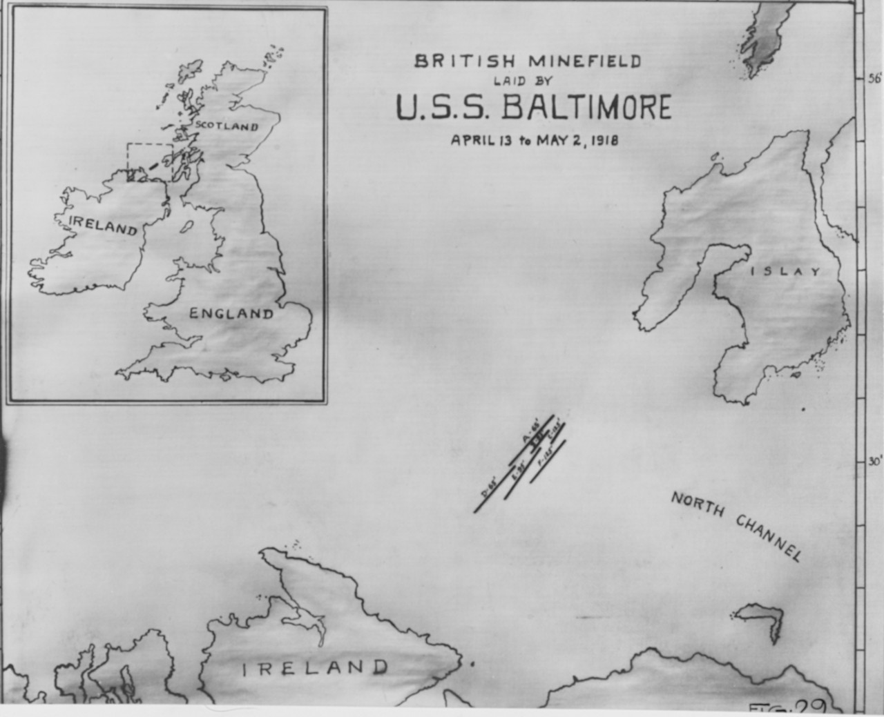Minefield Laid by USS BALTIMORE