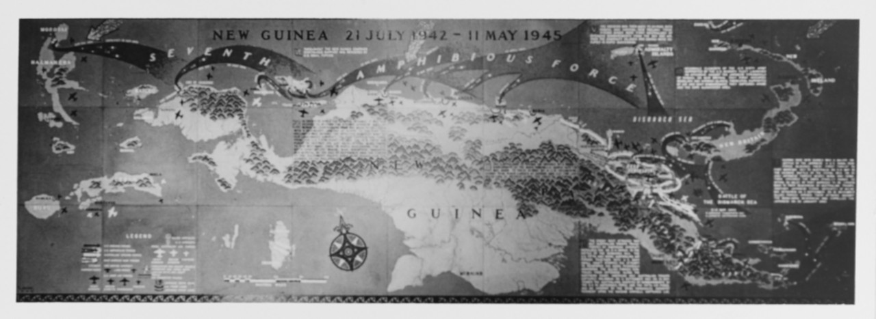 New Guinea -- World War II Battle Chart 21 July 1942 - 11 May 1945