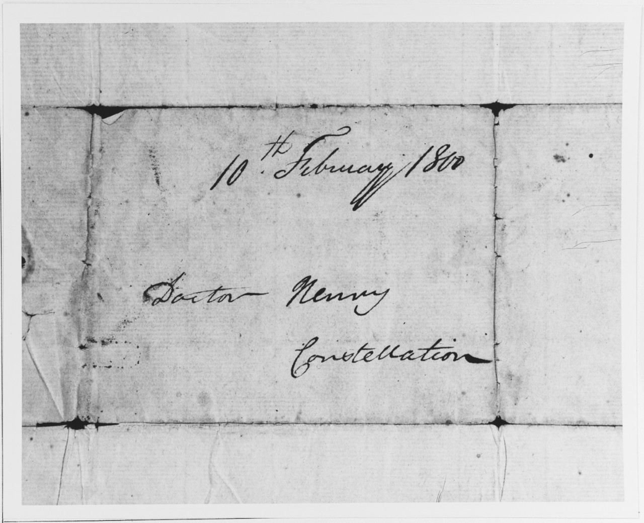 Thomas Truxtun Letter, 1800