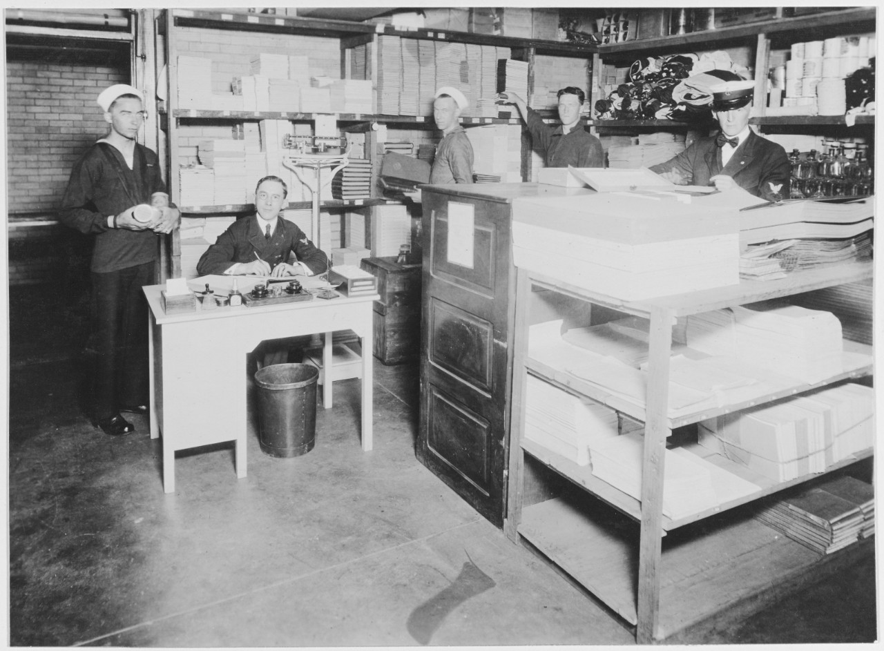 Storeroom (stationery and miscellaneous). U.S. Naval Hospital, Chelsea, Massachusetts. June 2, 1919.