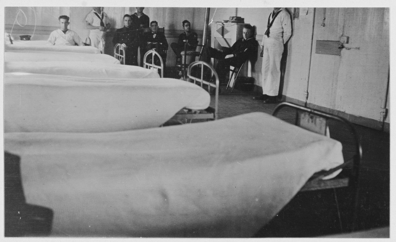 Interior of Naval Hospital, Lorient, France. 1919