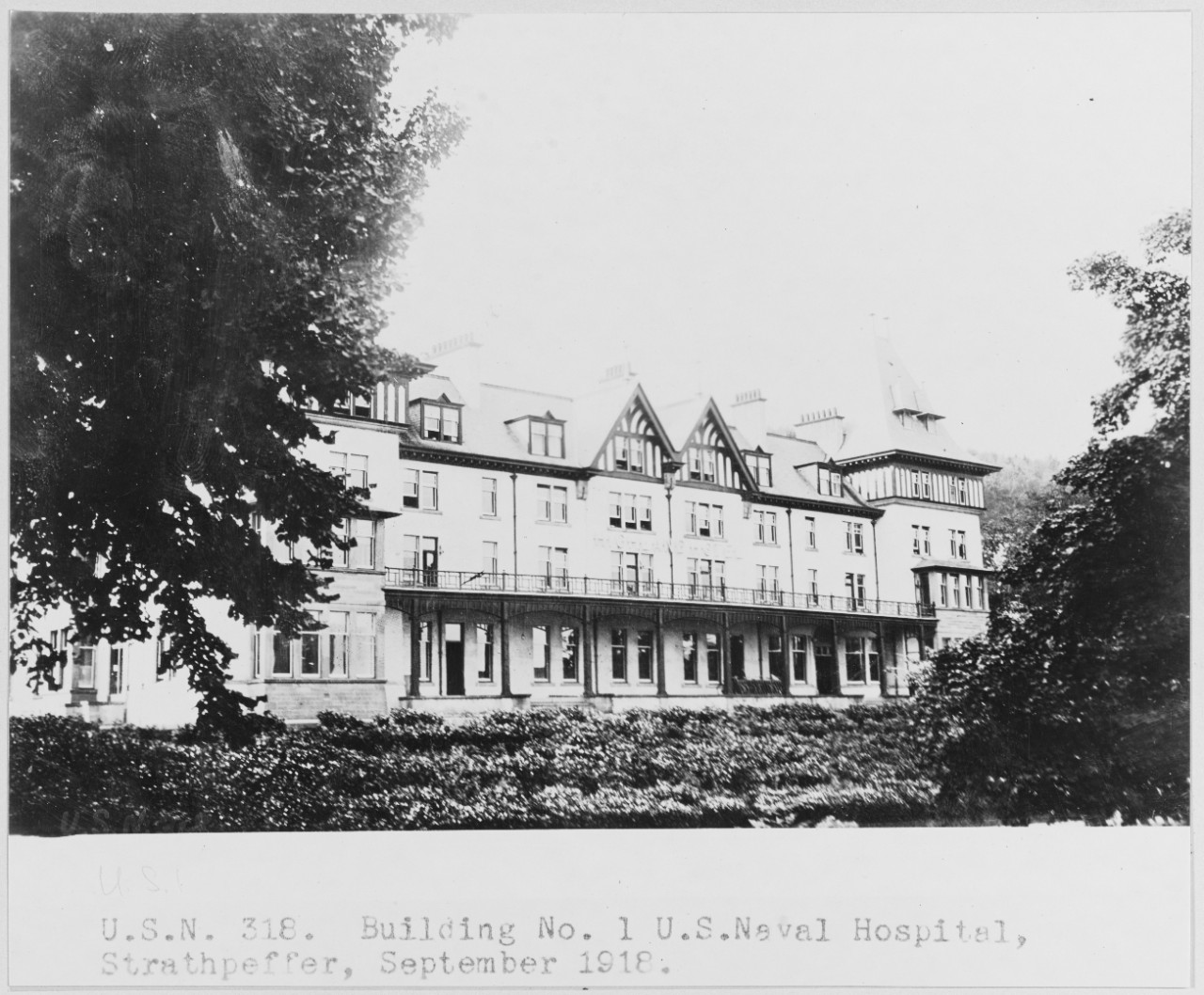 Building No. 1  U.S. Naval Base Hospital, Strathpeffer, Scotland. September 1918