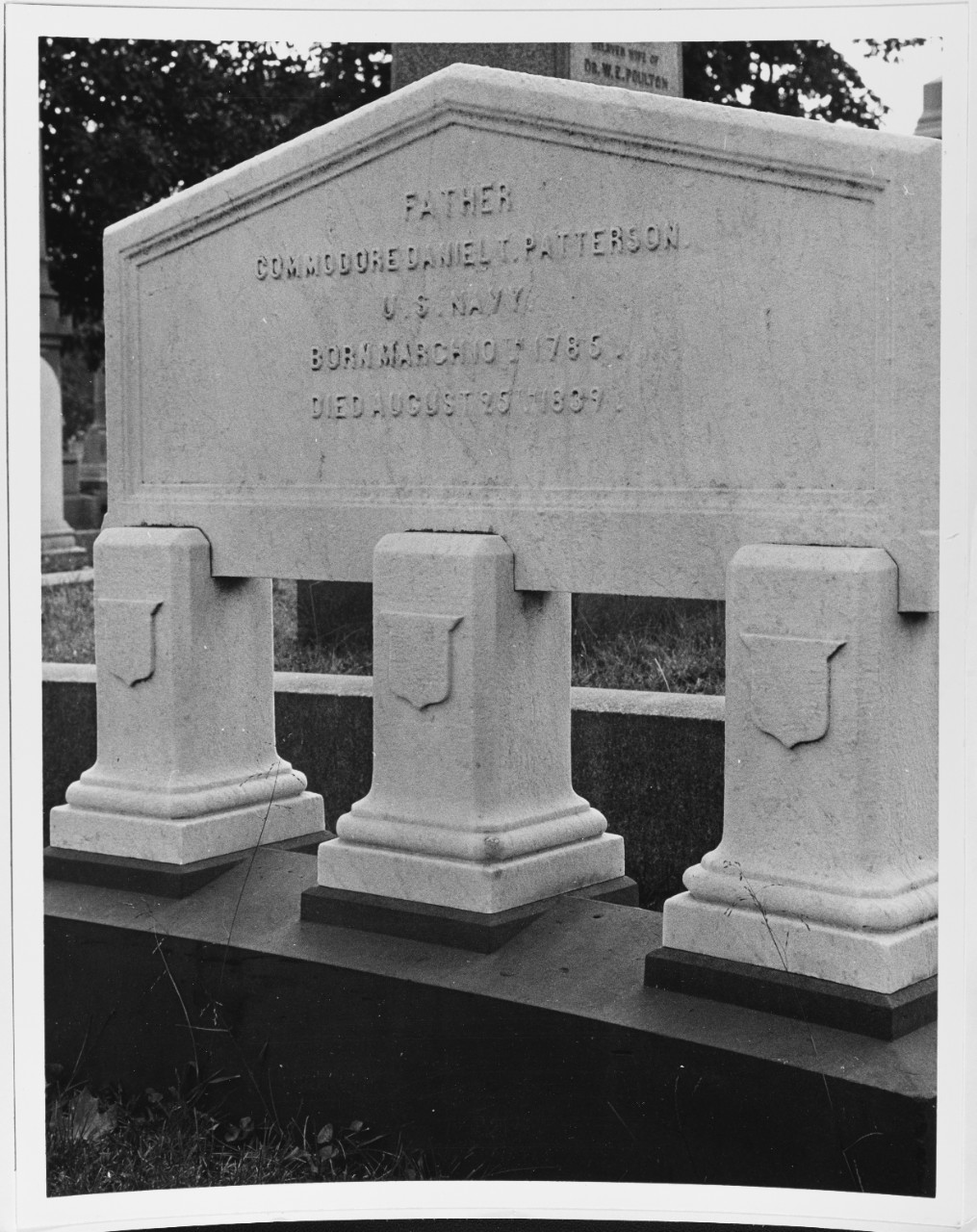 Tombstone of Commodore Daniel T. Patterson, USN, Congressional Cemetery of Washington, D.C.