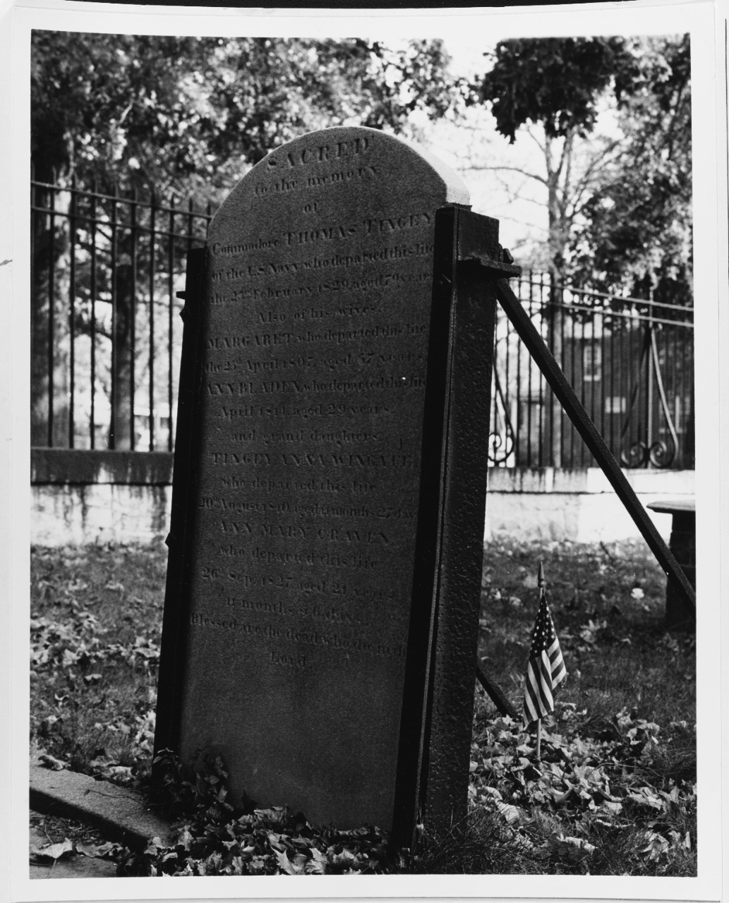 Tombstone of Commodore Thomas Tingey, Congressional Cemetery, Washington, D.C.