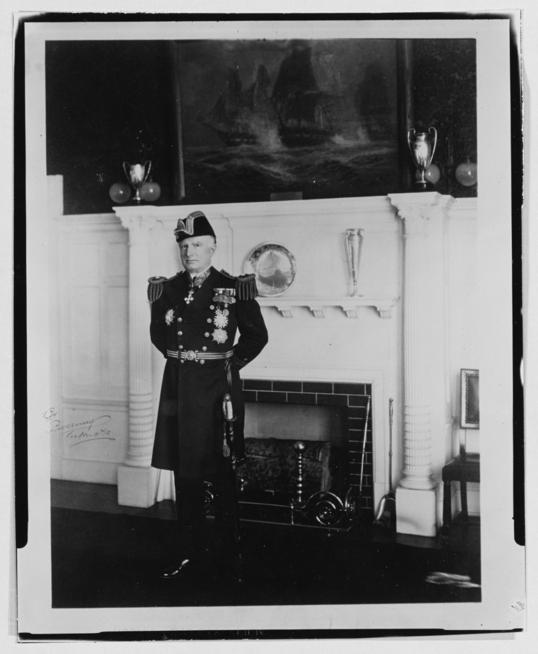 Autographed photograph of Henry B. Wilson, RADM, Superintendent of Navy Academy -1924-1925.