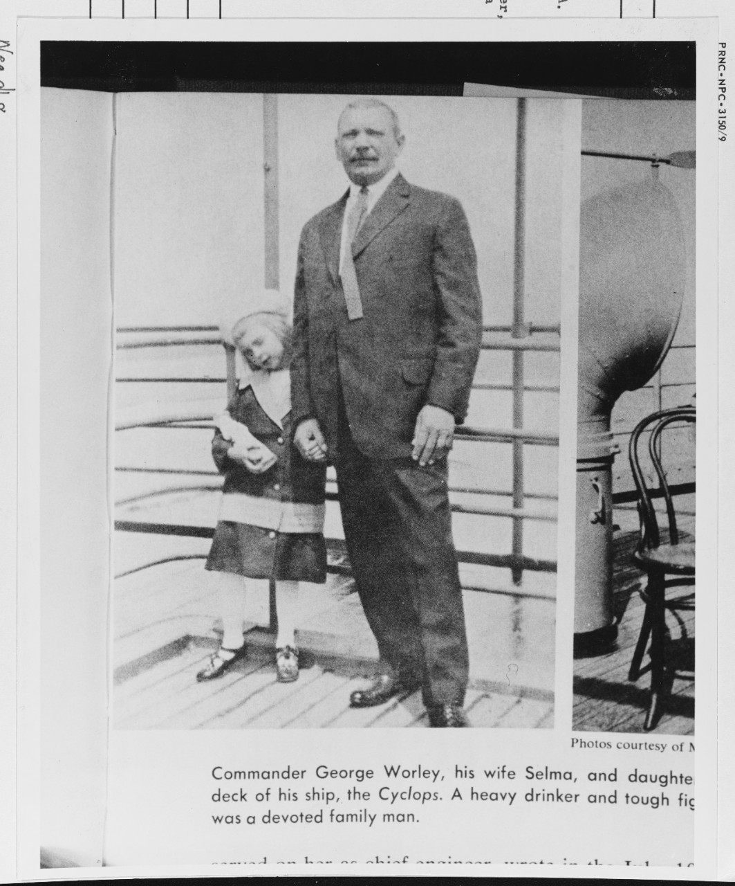 Capt George W. Worley and his daughter