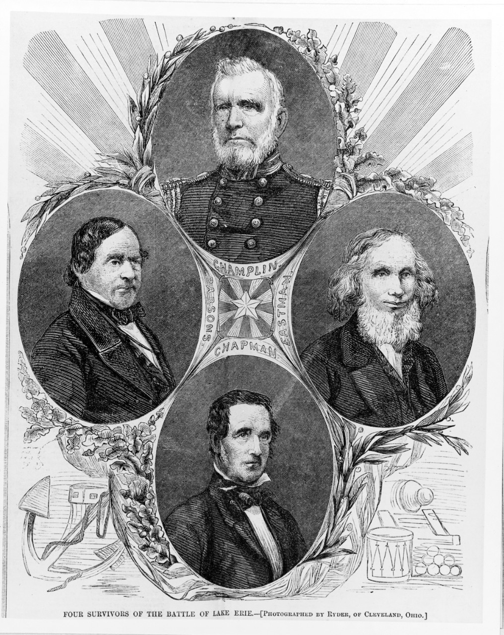 Four survivors of the Battle of Lake Erie