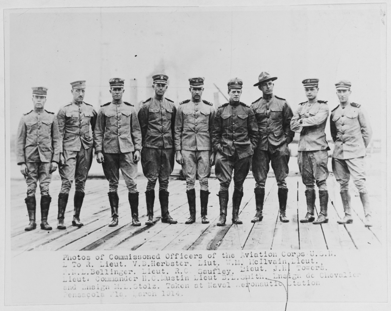 Photos of commissioned officers of the Aviation Corps USN.