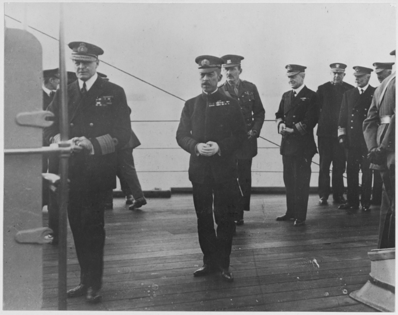 Prince Admiral of Japanese Navy taken on the British Battleship QUEEN ELIZABETH