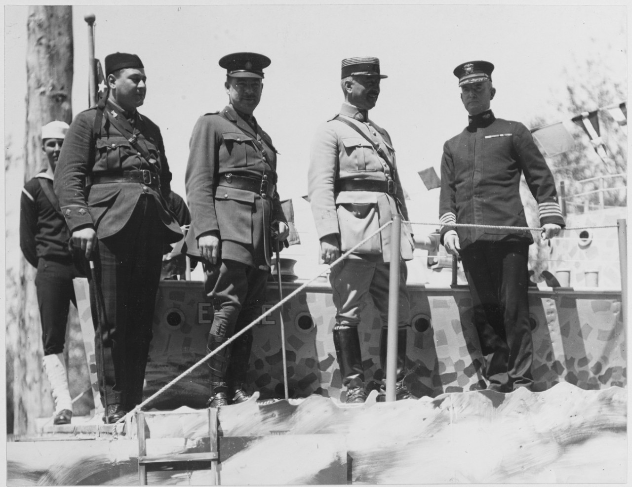Foreign officers at Great Lakes, Naval Training Station, Illinois
