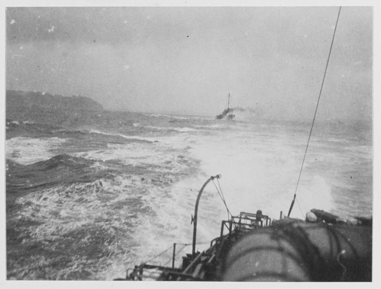U.S. Destroyers entering Brest harbor, France during World War I