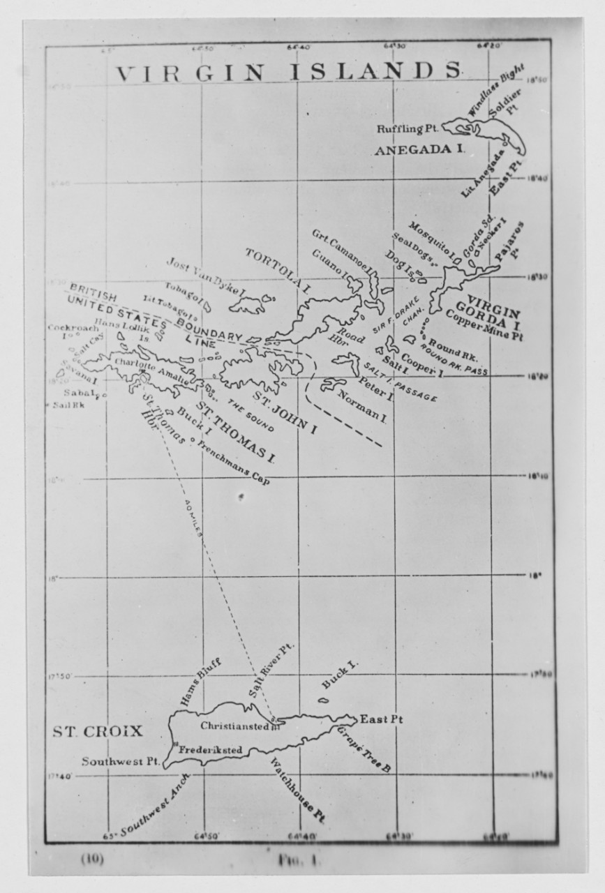 Chart of the Virgin Islands