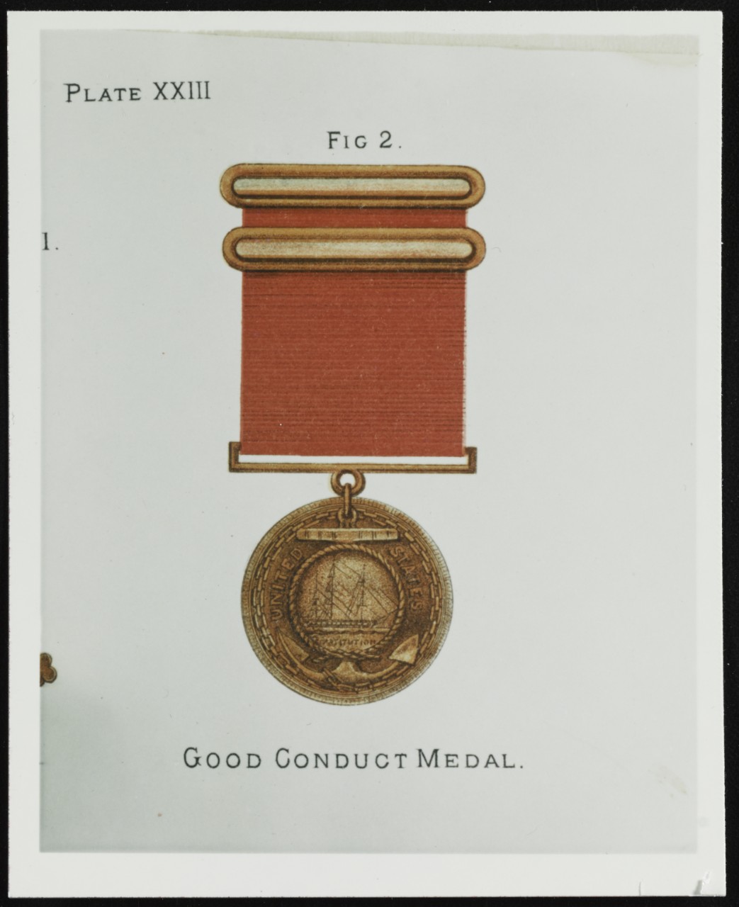 Good Conduct Medal with Ribbon, 1886