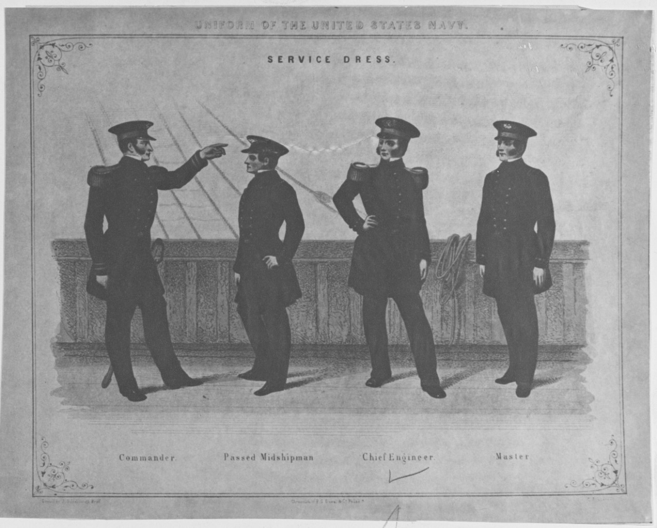 Uniforms of the United States Navy, 1852