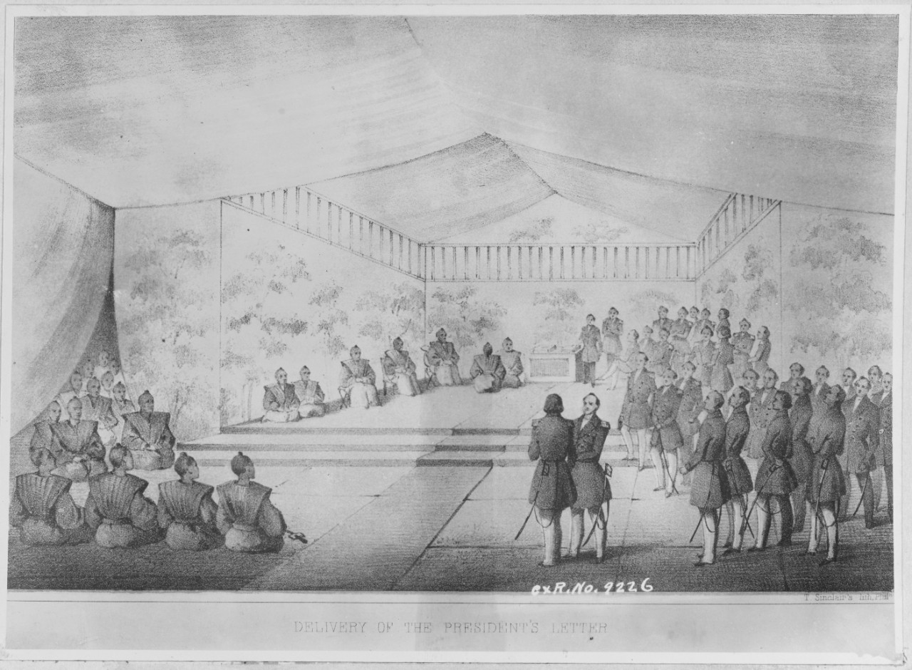 Delivery of President Millard Fillmore's Letter at Cori-Hama on the 14th day of July, 1853