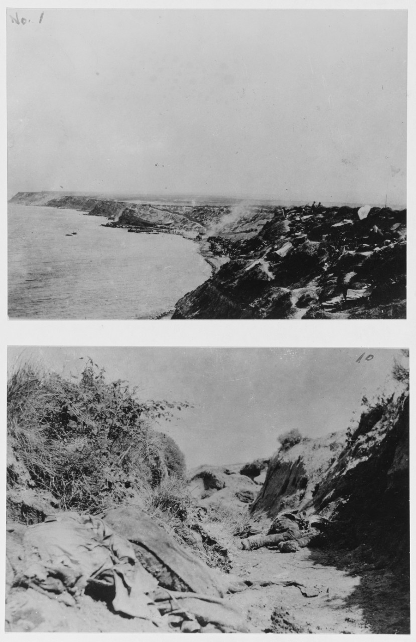 Gallipoli Campaign, View of Coastline on Aegean seaside