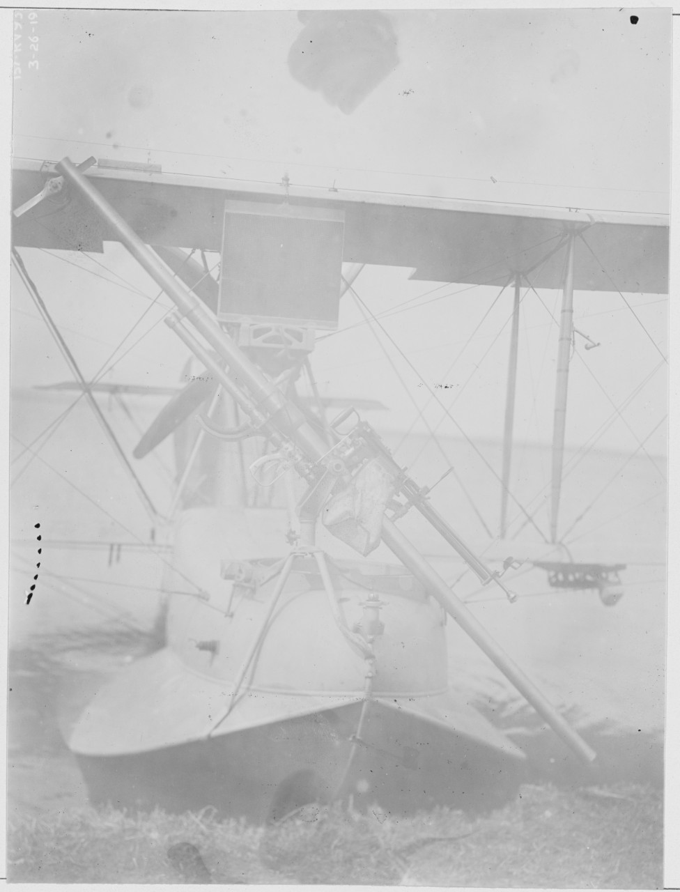 Davis Gun mounted on HS2.L. March 26, 1919