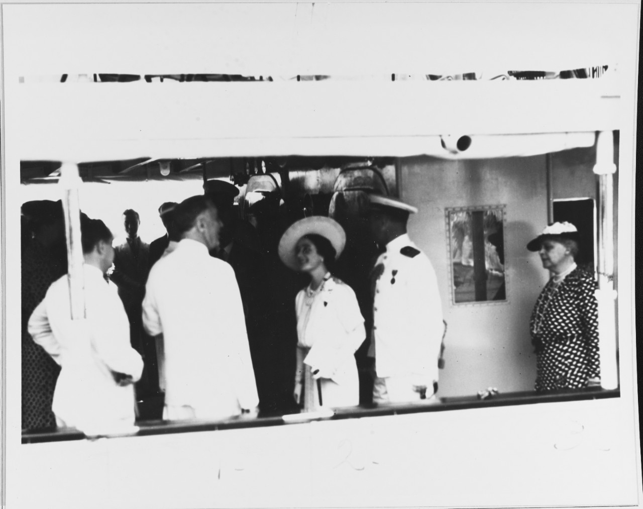 King and Queen of England and President Roosevelt on board USS POTOMAC