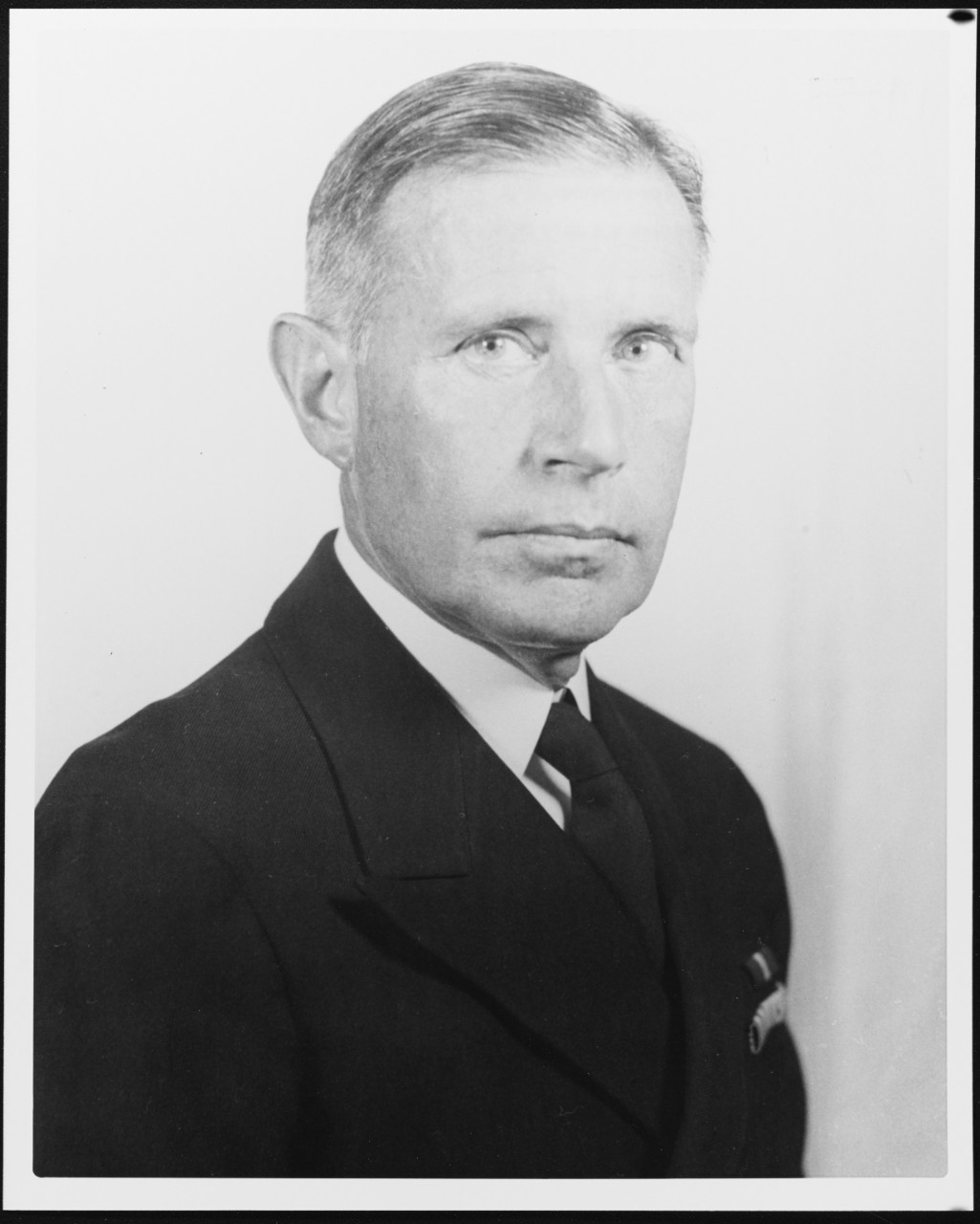 Photographic portrait of Rear Admiral Raymond A. Spruance, USN, 1943