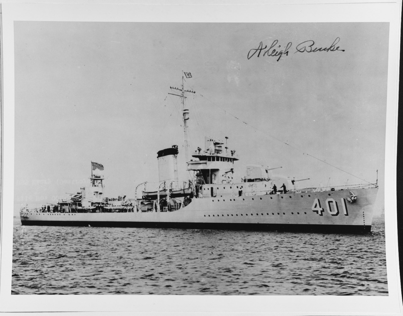USS MAURY (DD-401) Admiral A. Burke