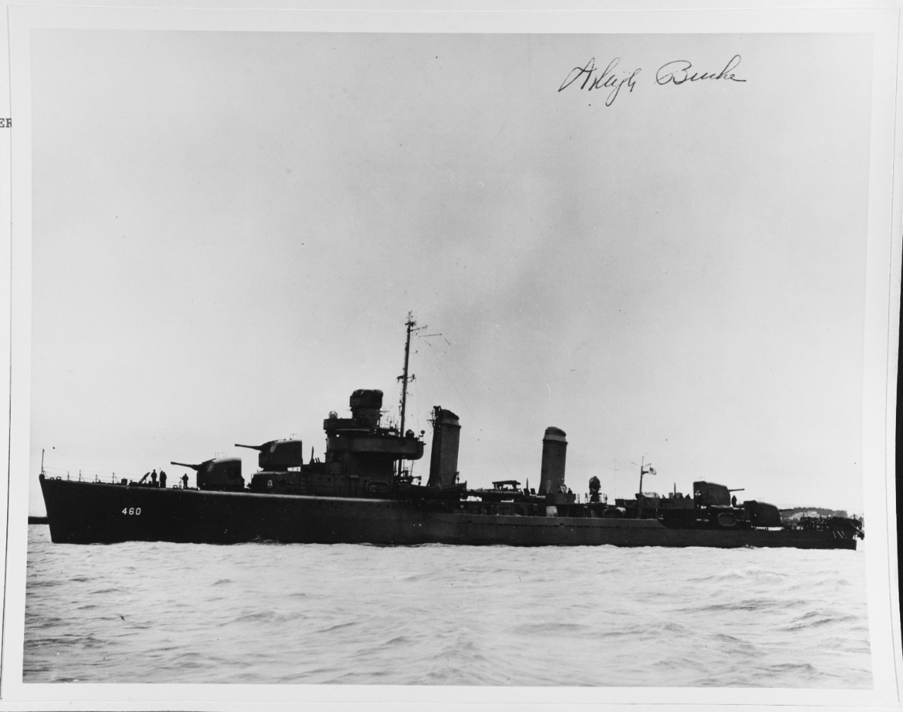 USS WOODWORTH (DD-460) Admiral A. Burke was Commander Destroyer Squadron 12 from August 1943 -- October 1943