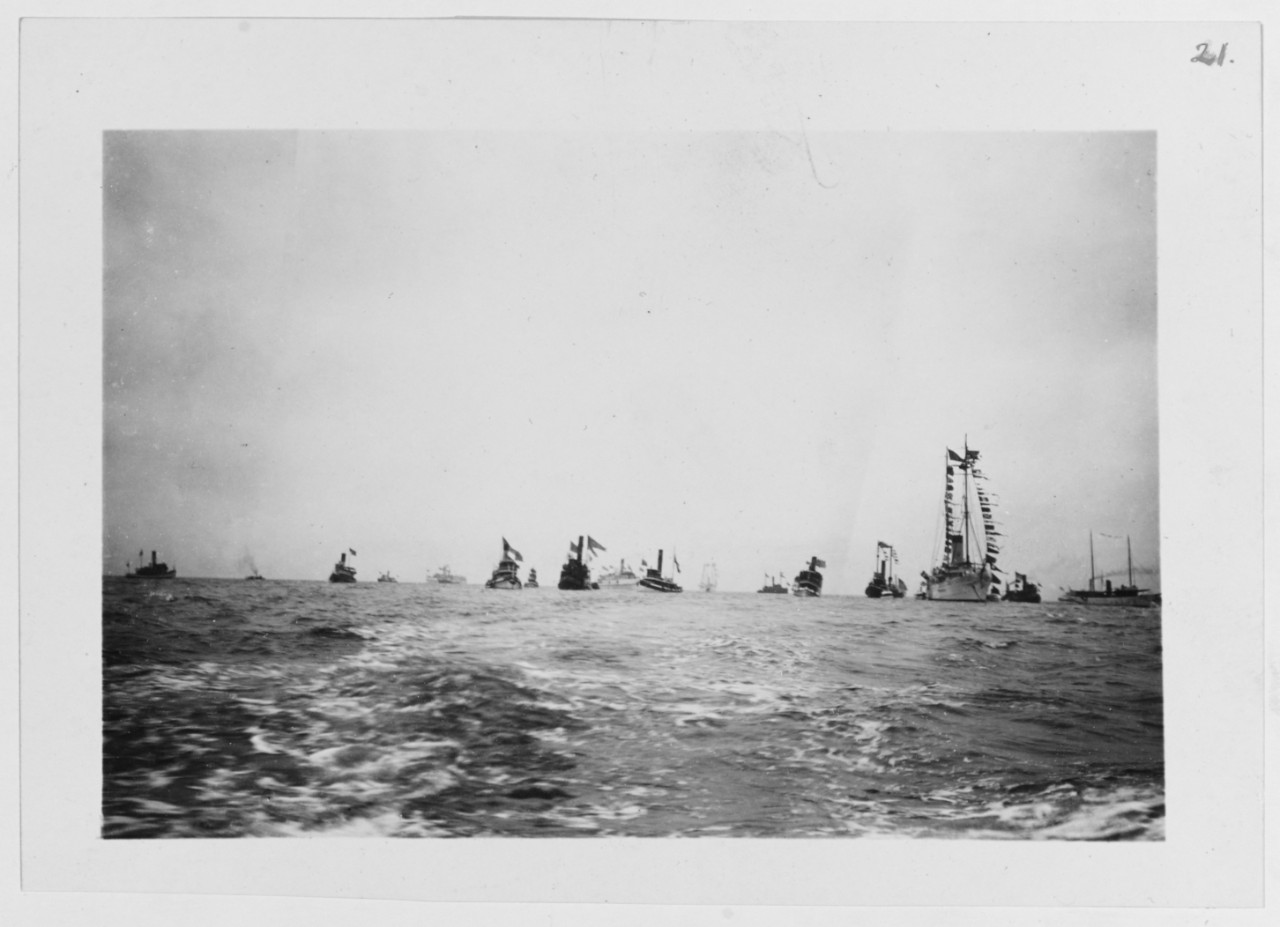 Photo #: NH 41685  Homecoming of the &quot;Great White Fleet&quot;