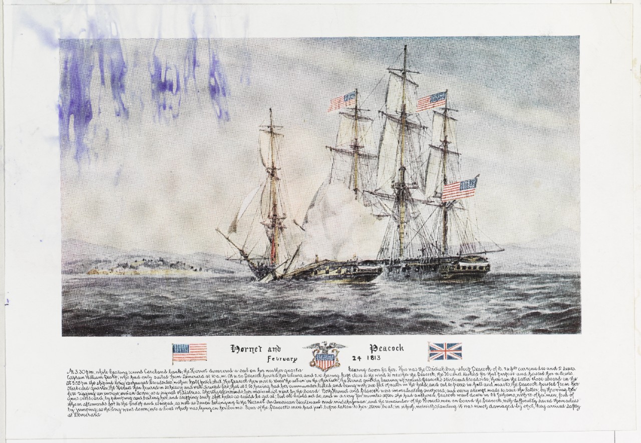 Action between USS Hornet and HMS Peacock, 24 February 1813