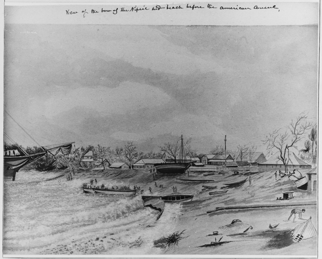 Photo #: NH 42126  Hurricane at Apia, Samoa, 15-16 March 1889