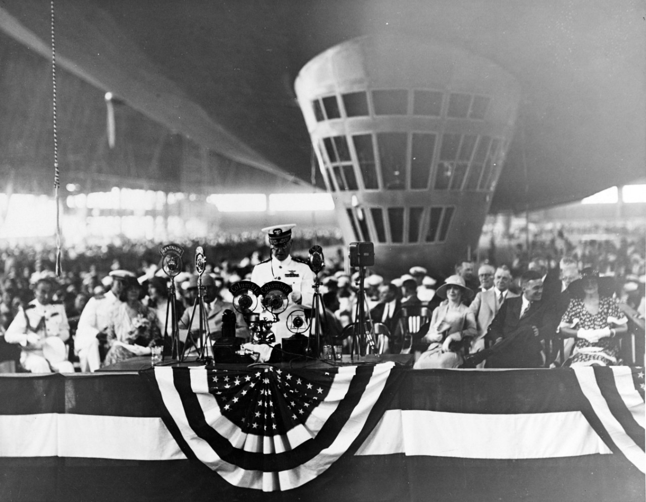 Photo #: NH 42159  Christening of USS Akron (ZRS-4), 8 August 1931