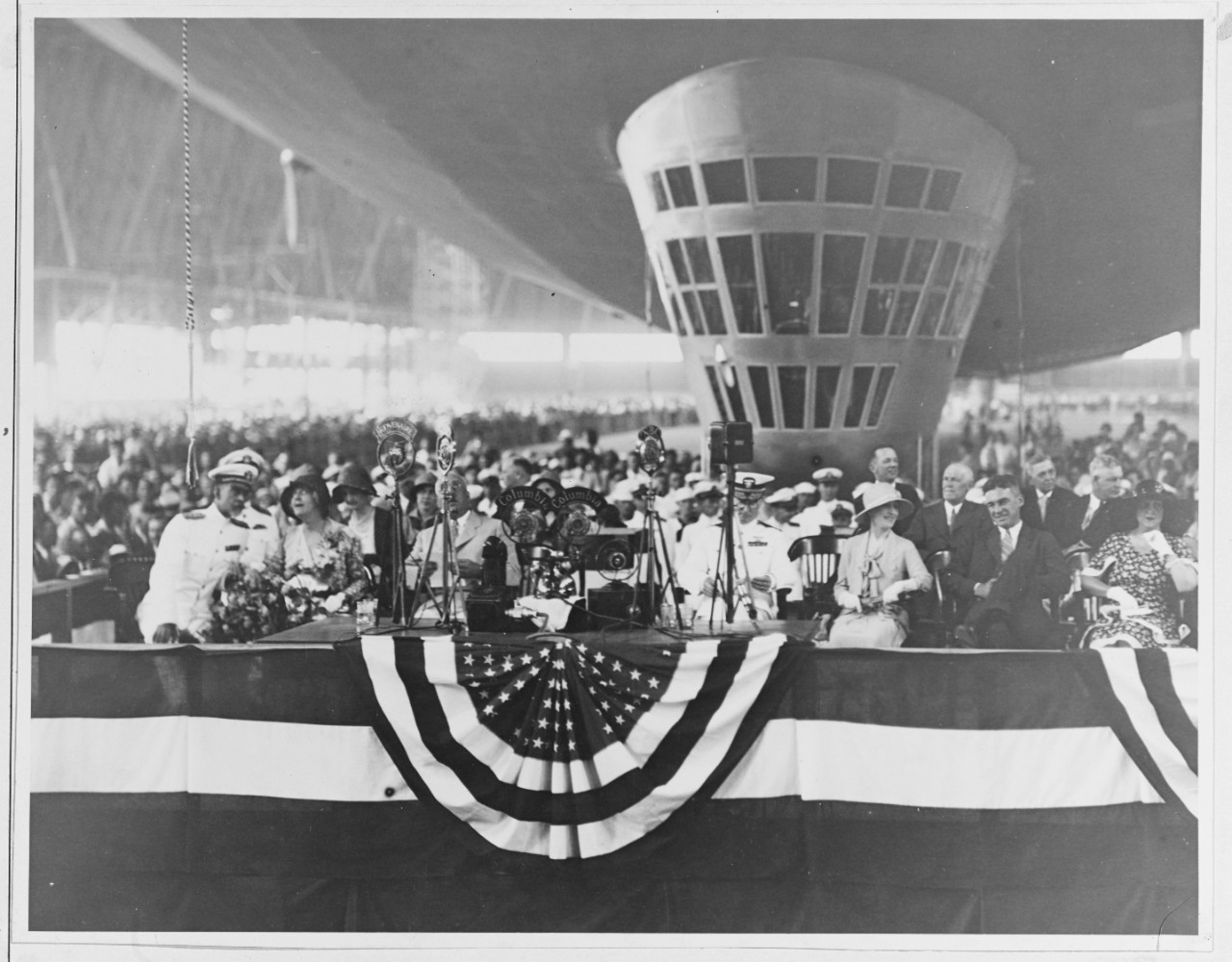 Photo #: NH 42167  Christening of USS Akron (ZRS-4), 8 August 1931