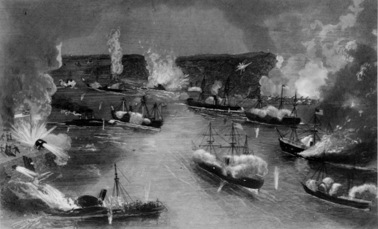 Photo #: NH 42246  &quot;Great Naval Battle at New Orleans, April 24, 1862&quot;
