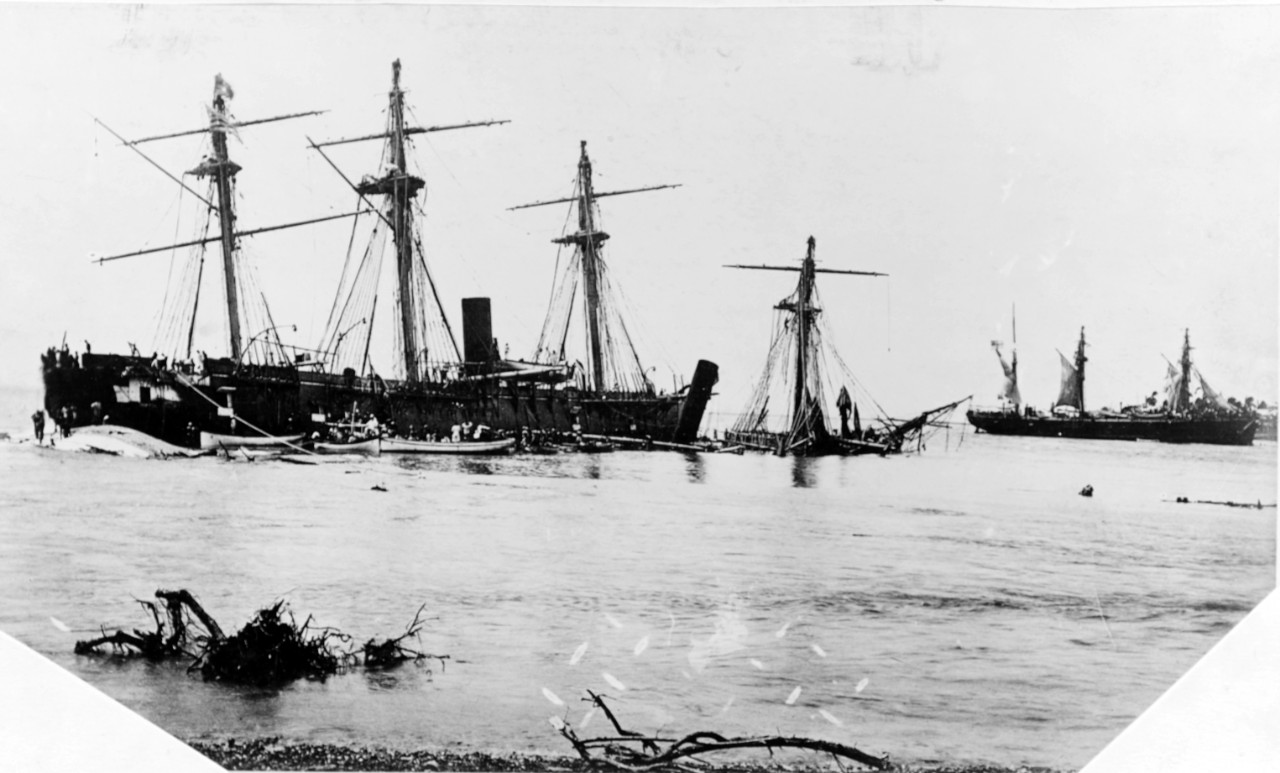 Photo #: NH 42289  Samoan Hurricane of 15-16 March 1889