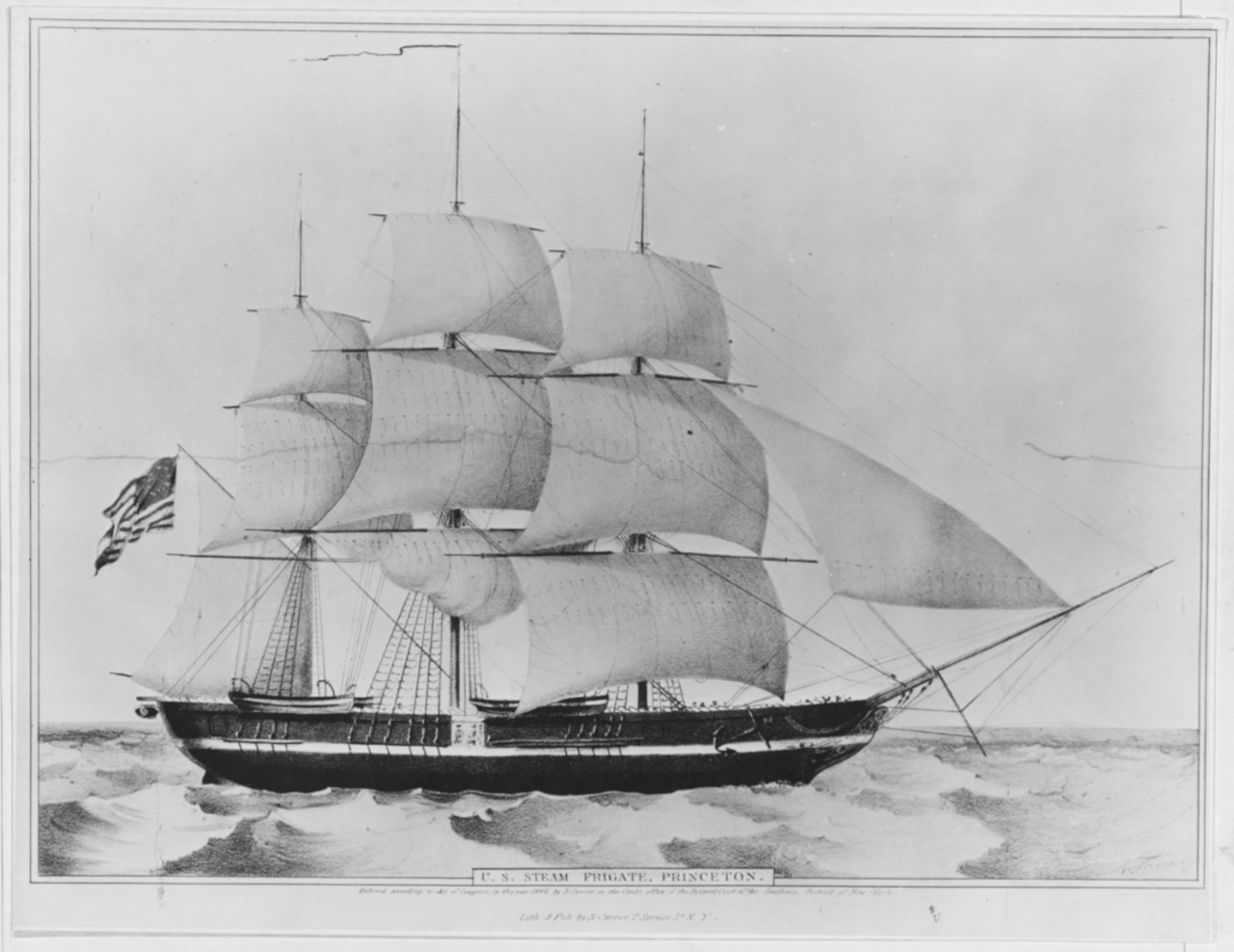 Photo #: NH 42371  USS Princeton (1843-1849)
