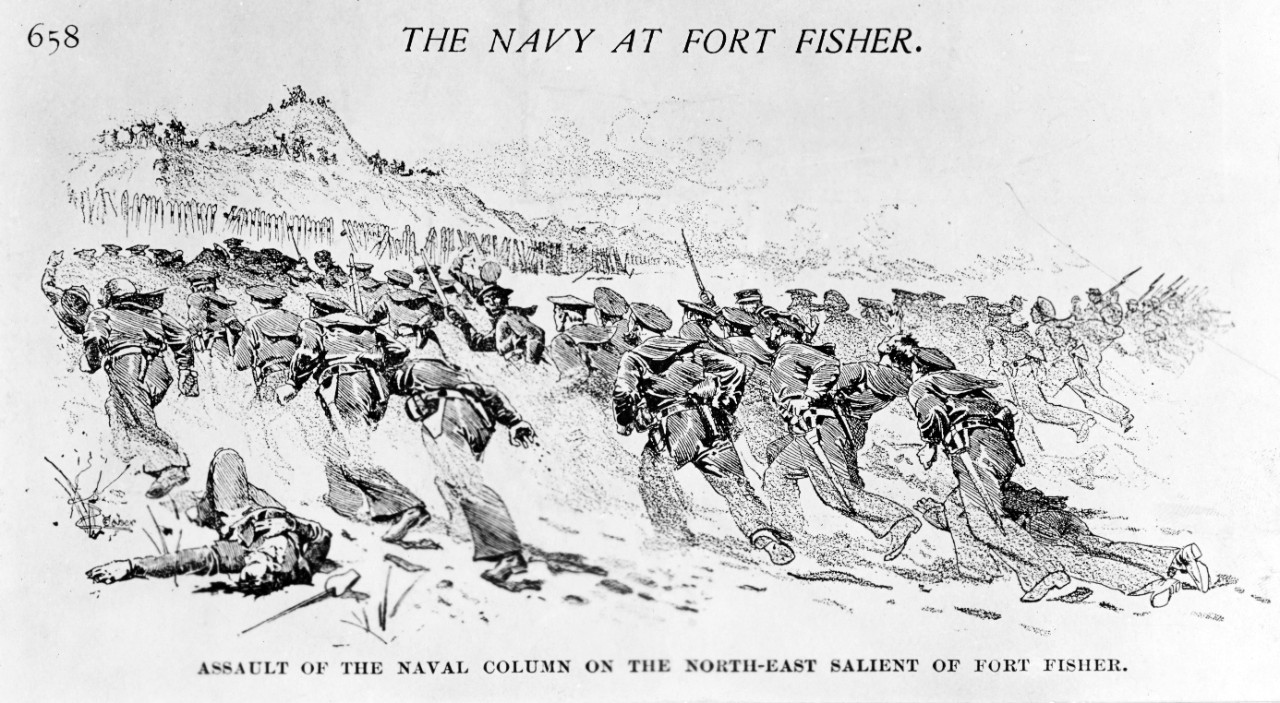 Battle of Fort Fisher, North Carolina, January 15, 1865. 
