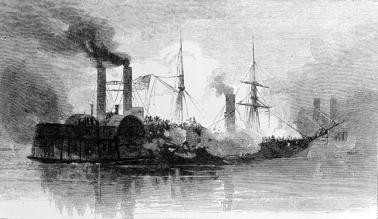 Photo #: NH 42911  Capture of USS Harriet Lane, 1 January 1863