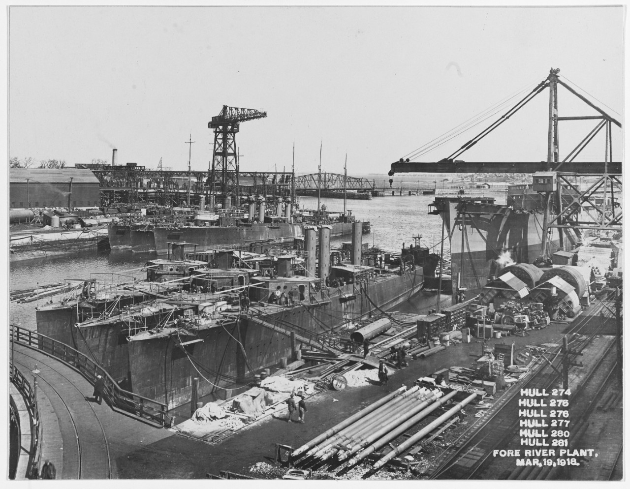 Photo #: NH 43022  Fore River Shipbuilding Company, Quincy, Massachusetts