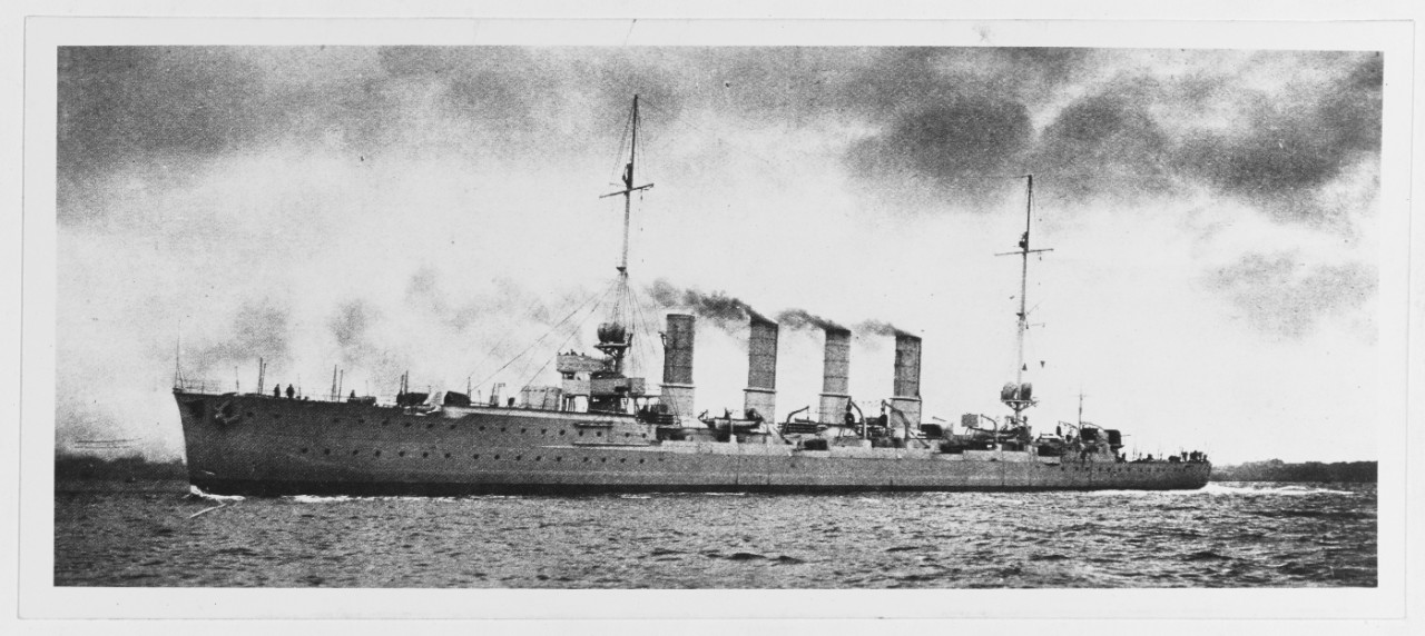ROSTOCK, German light cruiser, 1912