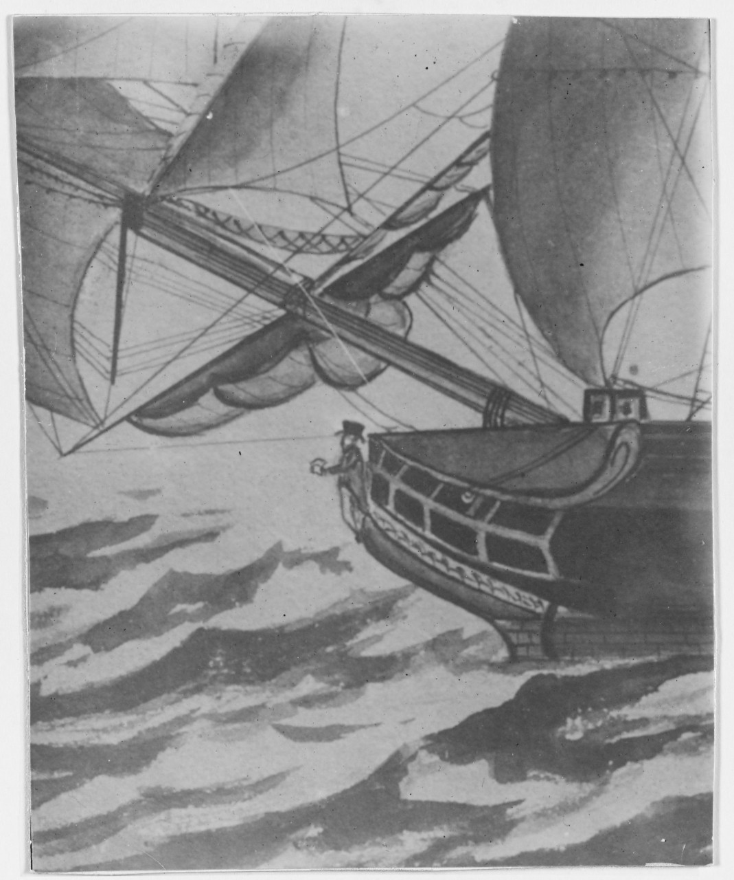 Figurehead of the sailing merchantman Paul Seaman, of Baltimore, 1800.
