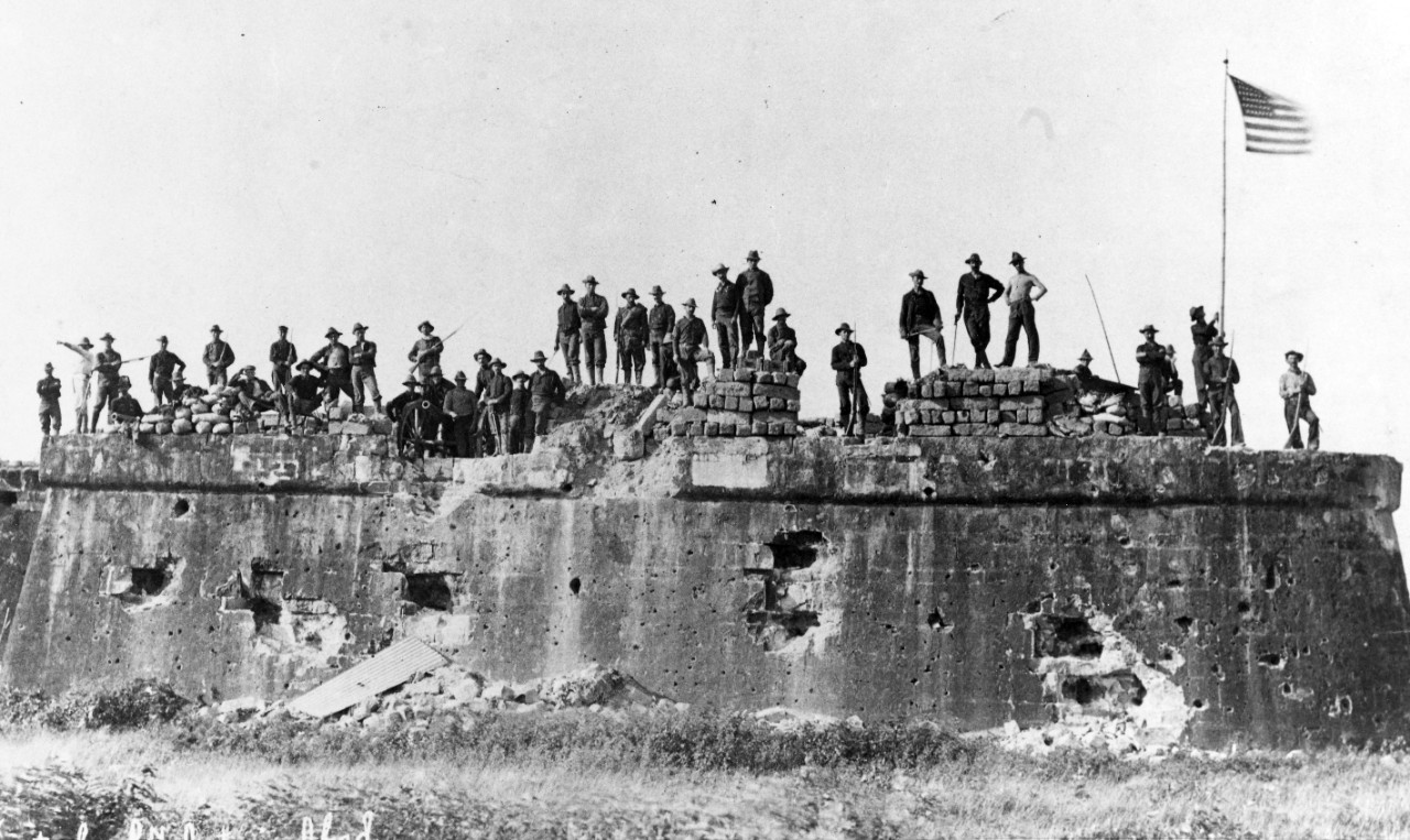 Photo #: NH 43149  Capture of Fort San Antonio de Abad, Malate, Philippines, 13 August 1898